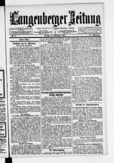 Langenberger Zeitung. 1888-1935