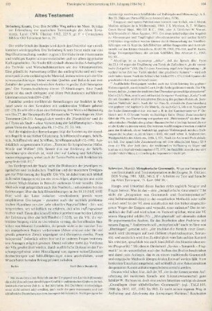 104-106 [Rezension] Schweizer, Harald, Metaphorische Grammatik