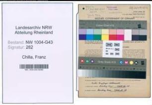 Entnazifizierung Franz Chilla , geb. 09.10.1907 (Stanzer)