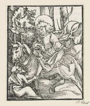 Heiliger Martin, aus: Johann Eck, "Quintae partis Iohan Eckii in Lutherum et alios", Augsburg 1534, S. 232 recto