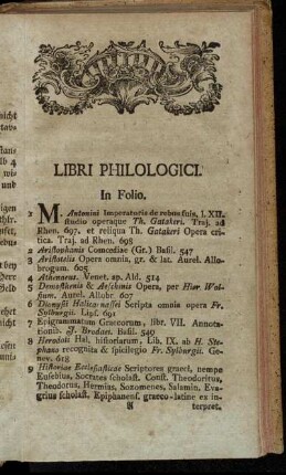Libri philologici.