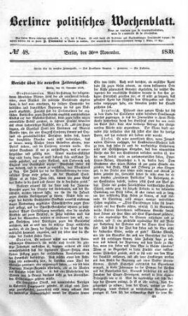 No 48, 30. November 1839