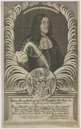 Bildnis des Johann Georg, Graff und Herr zu Manßfeldt