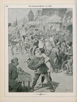 "Ein Stahlroß-Markt i. J. 1900"