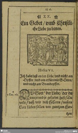 XX. Gebet, umb Christliche Liebe zubitten