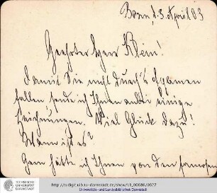 Brief vom 03.04.1903