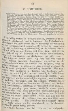 3de hoofdstuk. Moeijelijkheden van den landvoogd in het koloniaal beheer. ...
