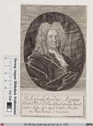 Bildnis Johann Gottfried Kraus (Krause)