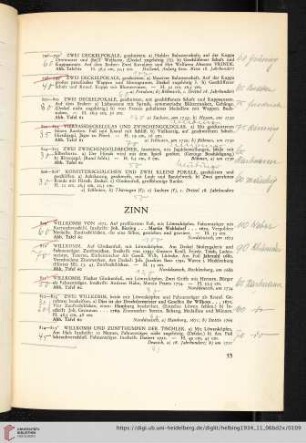 Zinn (Nr. 809-831)
