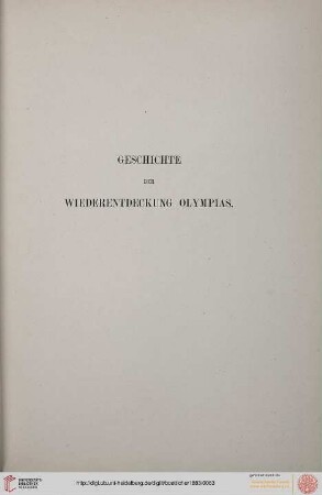 Geschichte der Wiederentdeckung Olympias