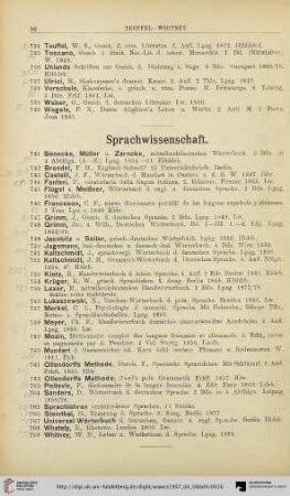 Sprachwissenschaft (Nr. 741-769)