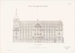 Polizeidienstgebäude, Kassel: Ansicht 1:100