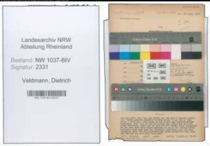 Entnazifizierung Dietrich Veldmann , geb. 04.07.1909 (Polizeibeamter)