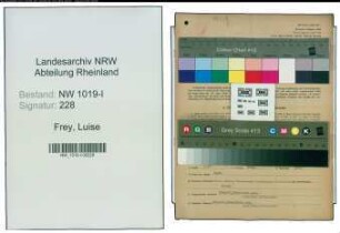Entnazifizierung Luise Frey , geb. 27.05.1892 ()