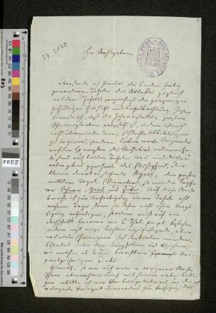 Brief an Unbekannt