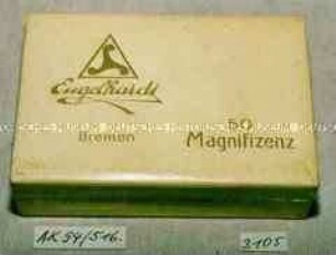 Pappschachtel für 50 Stück Zigaretten "Engelhardt Magnifizenz"