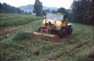 Fotografie: Umwelttechnik, Landschaftspflege, Mulchgerät, Frontanbau