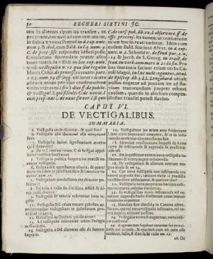 Caput VI. De Vectigalibus