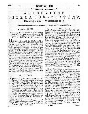 Plutarchus: Oeuvres Morales. T. 7. Traduites en François par D. Ricard. Paris: Desaint 1787