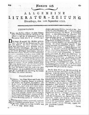 Plutarchus: Oeuvres Morales. T. 7. Traduites en François par D. Ricard. Paris: Desaint 1787