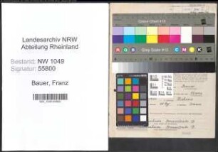 Entnazifizierung Franz Bauer , geb. 02.04.1912 (Lehrer)