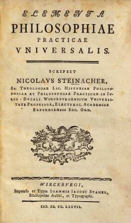 Elementa philosophiae practicae universalis