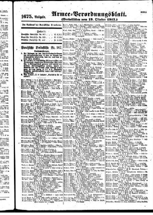 1675. Ausgabe. Freitag, 19. Oktober 1917