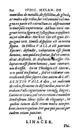 II. Linacer. Philippus in præfat. in Linac. Anno 1531.