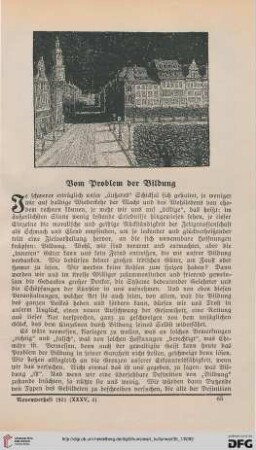 35: Vom Problem der Bildung