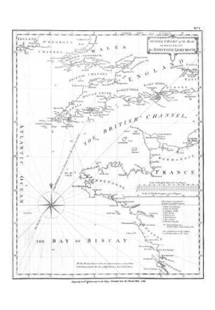 No. 1. General Chart of the Seas Surrounding the Edystone Light-House.