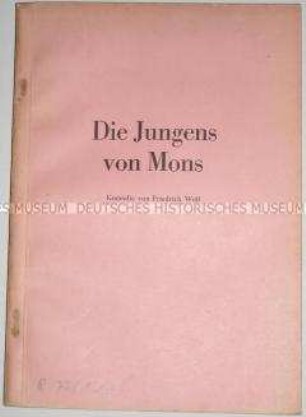 Komödie von Friedrich Wolf, erschienen als unverkäufliches Manuskript