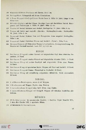 Ringe (Nr. 167-172)