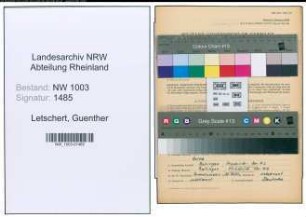 Entnazifizierung Guenther Letschert , geb. 15.02.1914 (Kaufm.Angestellter)