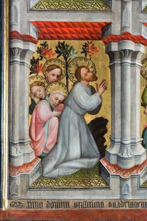 Jakobusaltar — Szenen aus der Legende um Jesus Christus — Im Garten von Gethsemane