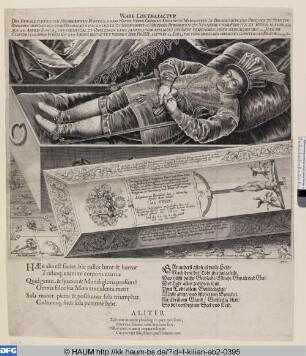 Markgraf Georg Friedrich von Brandenburg-Ansbach auf dem Totenbett