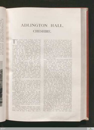 Adlington Hall, Cheshire