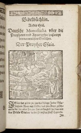 Der Prophet Esaia.