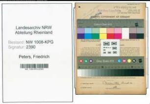 Entnazifizierung Friedrich Peters , geb. 13.05.1894 (Angestellter)