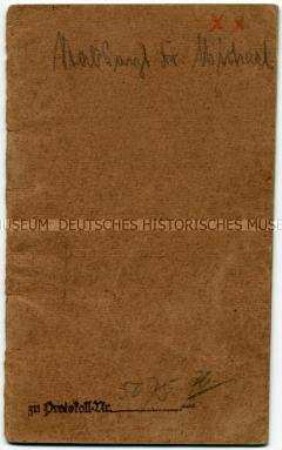 Soldbuch für einen Oberarzt der Königlich Preußischen Kassenverwaltung Feldlazarett - Personenkonvolut