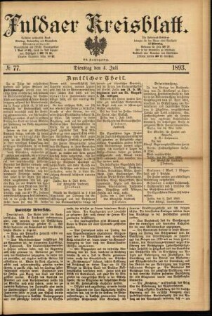 Ausgabe vom Dienstag, den 04. Juli 1893.