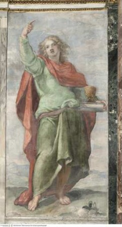Freskenzyklus zum Leben des heiligen Papst Anicetus, Johannes der Evangelist