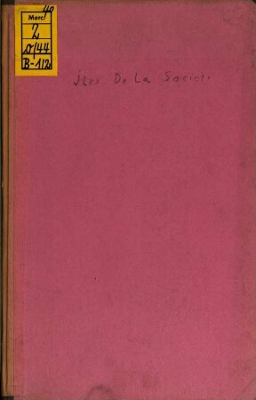 Documens sur le commerce extérieur. Iles de la Société. Législation commerciale : Océanie. 1/2. 1844/48