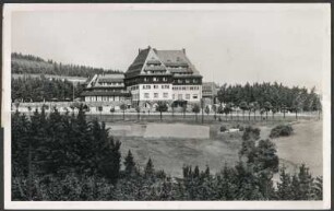 Altenberg. Berghof "Raupennest" (ab 1951 Sanatorium Raupennest). Außenansicht