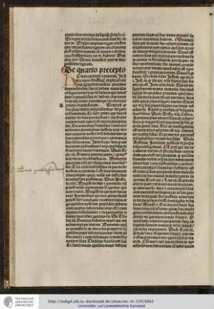 Honora patrem et matrem. In quo precepto secundum Augustinum implicatur omnis actus benevolentie proximo impendendus...