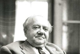 Porträt Ottmar Gerster (1897-1969; Komponist, Musikschriftsteller). Aufnahme 1968. Fotografie von Evelyn Richter