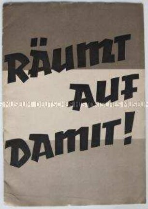 Reich bebilderte Propagandaschrift der DNVP zur Reichstagswahl 1932