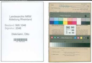 Entnazifizierung Otto Diekmann , geb. 31.07.1909 (Buchhalter)