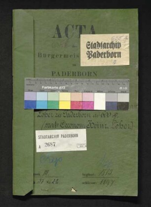 Kapitalschulden der Erben des Christian Löher später Ökonom Heinrich Löher zu Paderborn über 600 Taler