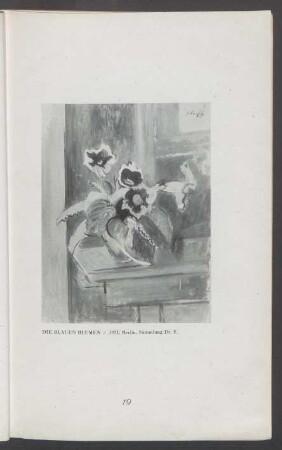 Die Blauen Blumen / 1921