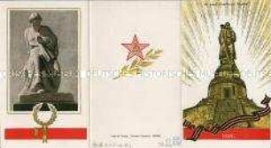 Einladungskarte zur Einweihung des Ehrenmals der Sowjetarmee im Treptower Park